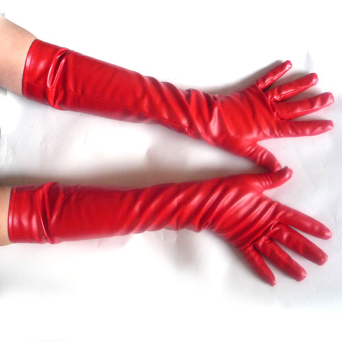 GUANTES SUAVES PIEL MATE 6684 COLOR ROJO TALLA M-L